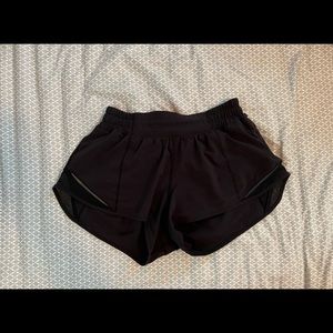 Lululemon Black Hotty Hot Shorts